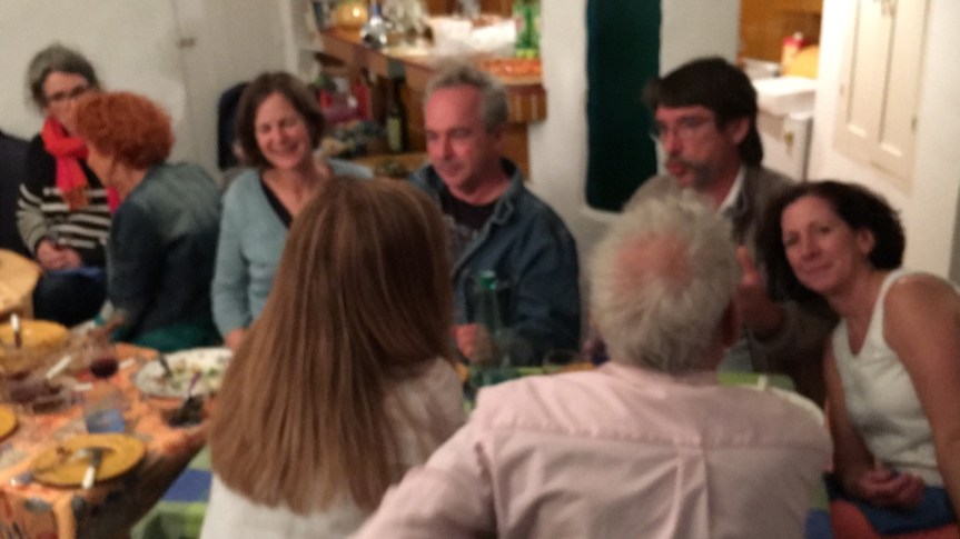 Friends at Bastille Day party