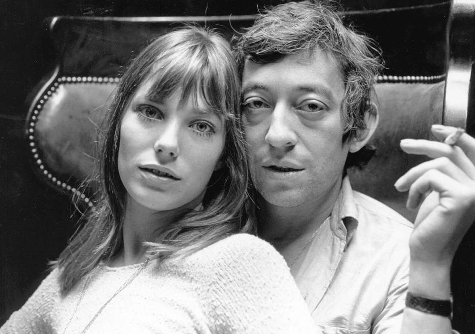 Music lovers: Jane Birkin and Serge Gainsbourg in Paris, 1969