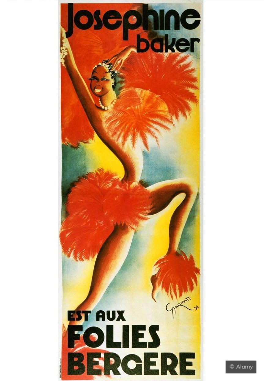 The legendary dancer Josephine Baker was synonymous with Parisian glamour (Credit: Alamy)